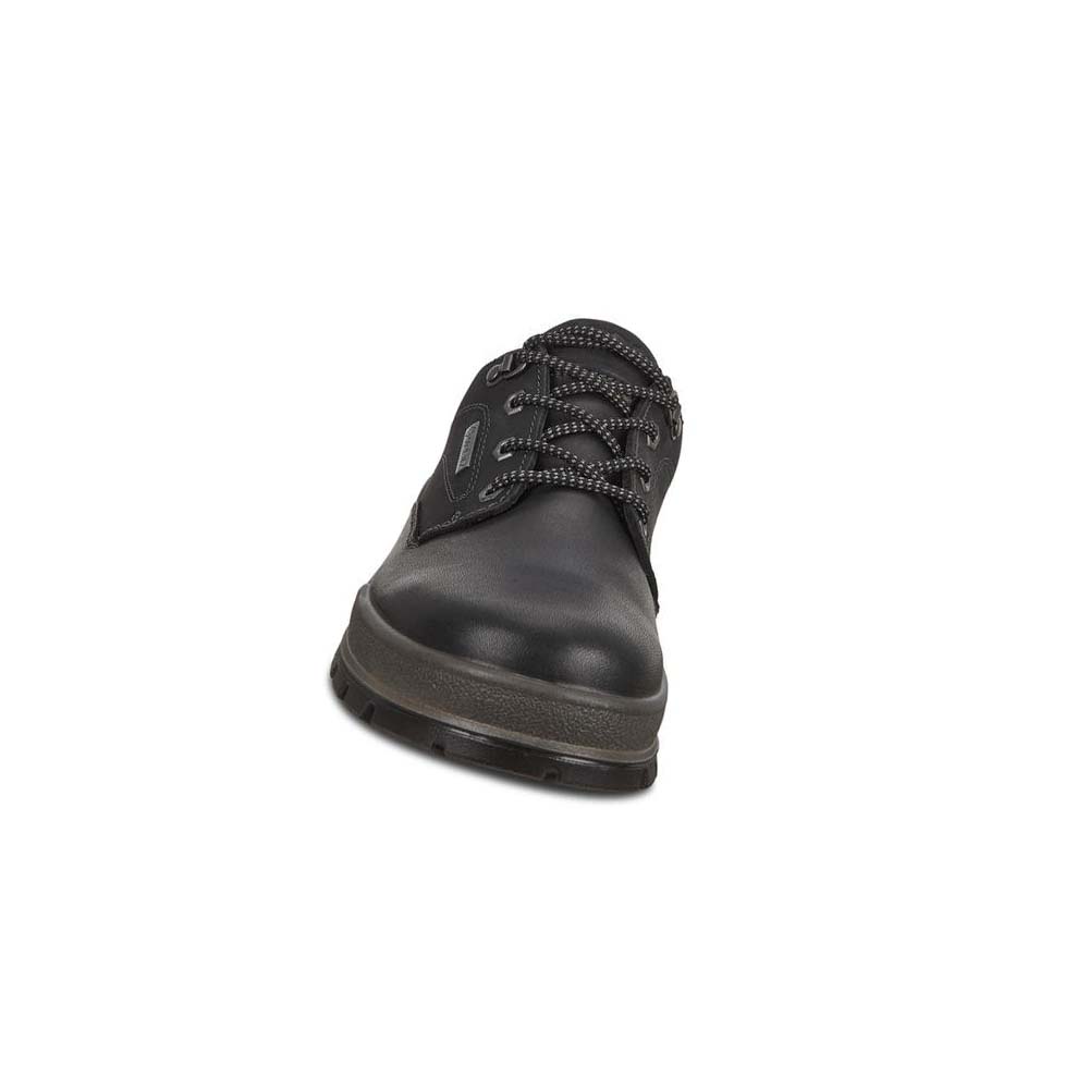 Men's Ecco Track 25 Low Plaintoe Hiking & Trail Black | USA 573SGL